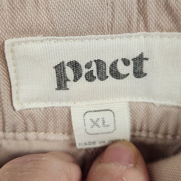 Pact Organic Cotton Joggers Men’s XL Peach Colorway Adjustable Waist Pockets EUC - Picture 3 of 16